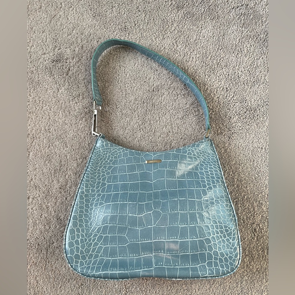 Nine West Blue crocodile print bag!
